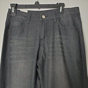 Wide Bottoms Raw Hem Pants